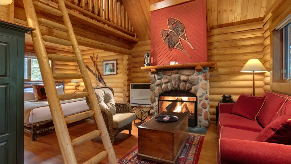 Premier loft cabin room with multiple beds for ten guests